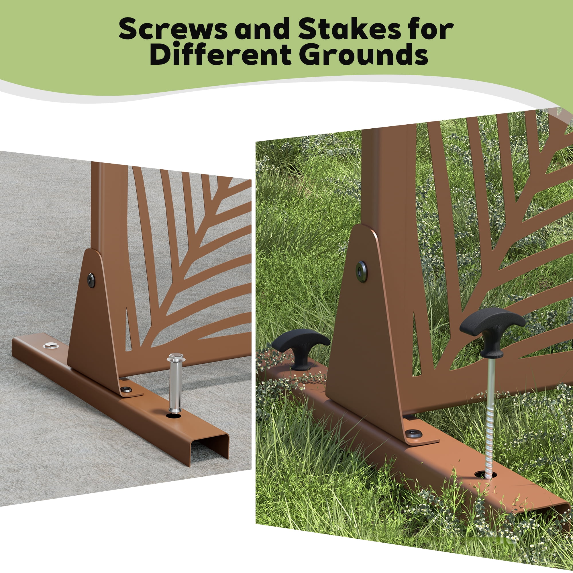 Privacy Metal Screen Fence Panel