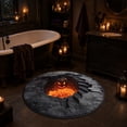 thumbnail image 5 of Halloween Theme 3D Visual Optical Floor Mat,Pumpkin&Lava Pit Hole Design Non- Washable Illusion Round Rugs,for Home,Party,Trick or Treat Entry Decor, 5 of 6