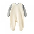 thumbnail image 2 of Eleanos Baby Girl Long-Sleeved Round Neck Jumpsuit Cartoon Printed Suit One-Pieces Infant Summer Outfits, 2 of 5