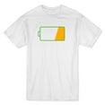 thumbnail image 1 of Low Battery Men's White T-shirt, 1 of 1