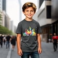 thumbnail image 4 of Tisuna Graphic T Shirts For Boys Kids Short Sleeve Crew Neck New York Print Tops Casual School Sport Shirts For Toddler And Tweens 2-13 Years, 4 of 5