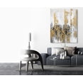 thumbnail image 4 of Yihui Arts Large Modern Abstract Skyline Canvas Wall Art with Gold Foil, 4 of 6