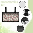 thumbnail image 5 of Jiueut Vintage Rose Wheelchair Side Organizer Storage Bag Armrest Pouch Power Wheelchair Pouch Side Pocket for Women Outdoor Chair Armrest Storage Organizer Hanging Bag, 5 of 7