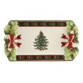 thumbnail image 1 of Spode Christmas Tree Figural Tartan Tray (12in)- Ceramic, 1 of 4