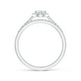 thumbnail image 2 of ANGARA Lab Grown Pear-Shaped Diamond Halo Bridal Set for Women in 14K White Gold (Size-6x4mm| Color-F-G| Clarity-VS) | April Birthstone, Anniversary, Jewelry Gift for Women | Lab-Grown Diamond Ring, 2 of 4