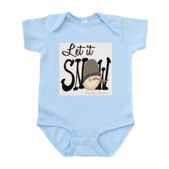 CafePress - Let It Snow Infant Bodysuit - Baby Light Bodysuit, Size Newborn - 24 Months