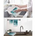 thumbnail image 5 of Nautical Anchor Teal Green Kitchen Dish Towels for Drying Dishes Set of 2, Coastal Ocean Ombre Striped Waffle Weave Microfiber Hand Tea Bathroom Towels Quick Dry & Absorbent Towel 15.7x23.6, 5 of 7