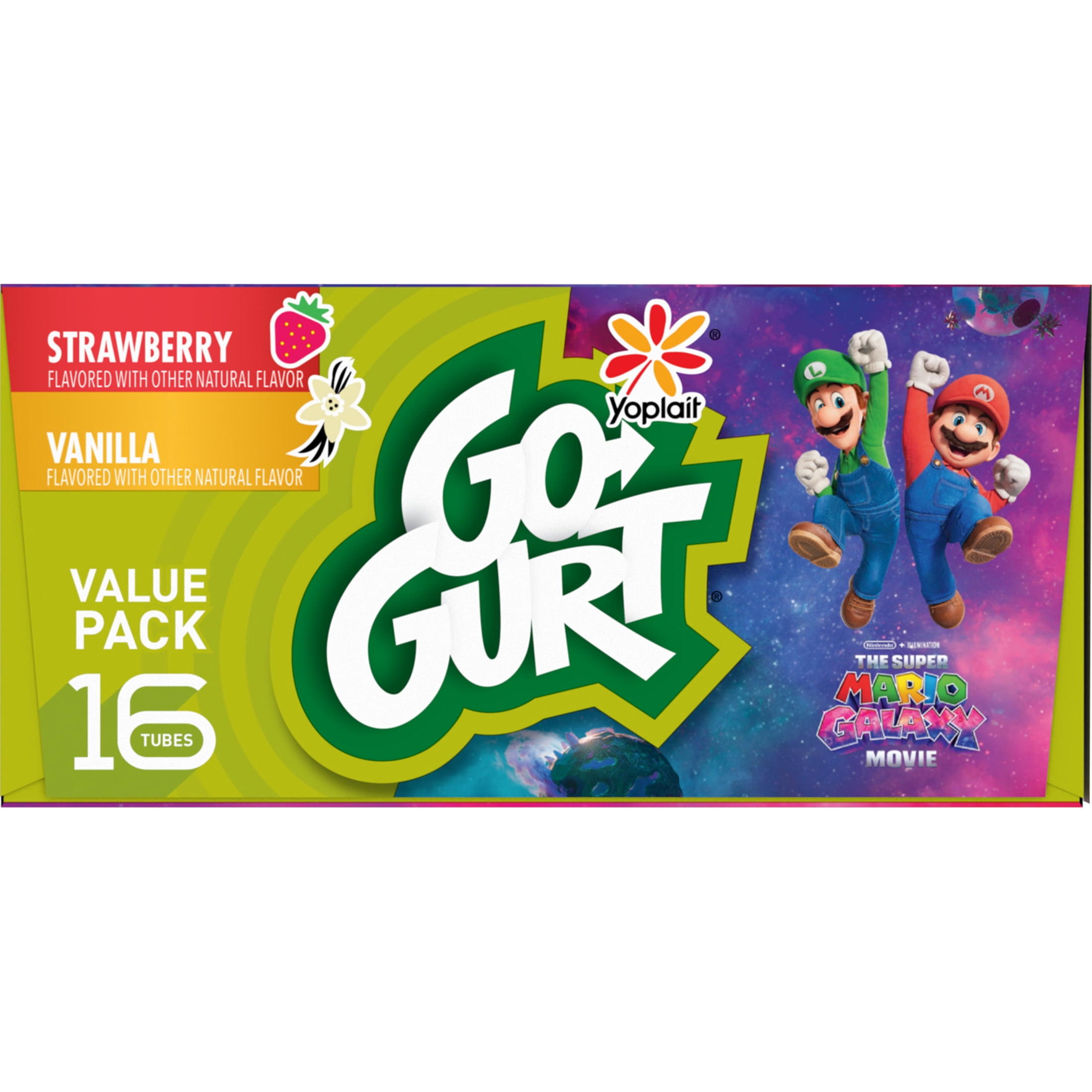 Super Mario Yogurt Tubes - Yogurt product - Walmart Business Supplies
