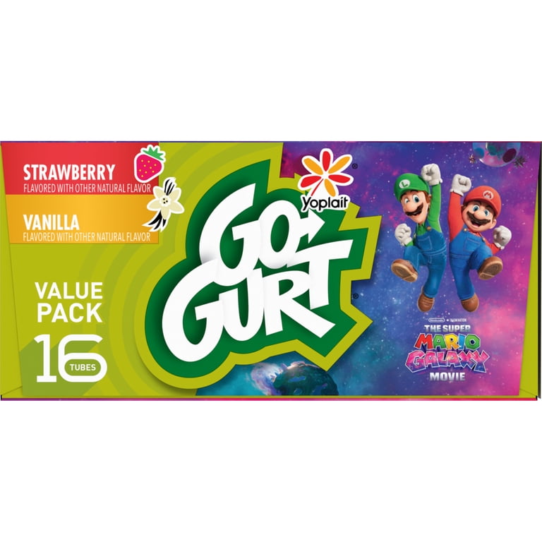 Go-GURT Kids Minecraft Yogurt Variety Pack 2 oz Tubes with