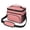 Red and White, variant on Rainbow Checkered Pattern Insulated Lunch Box for Women Men, Medium Leakproof Cooler Bag with Adjustable Strap, 10"x6.7"x8"
