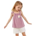 thumbnail image 4 of Summer Sets 2 Piece Outfits Set Spaghetti Strap Tank + Shorts Girl Outfits 6-7 Years, 4 of 4
