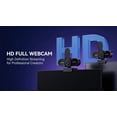 thumbnail image 4 of 1080P HD Webcam with Microphone, Noise Cancellation, Privacy Cover, Wide-Angle Lens, Auto Light Correction, Plug &  USB Webcam for Laptop, Desktop, PC, , Zoom, Skype, Streaming (1080p), 4 of 8