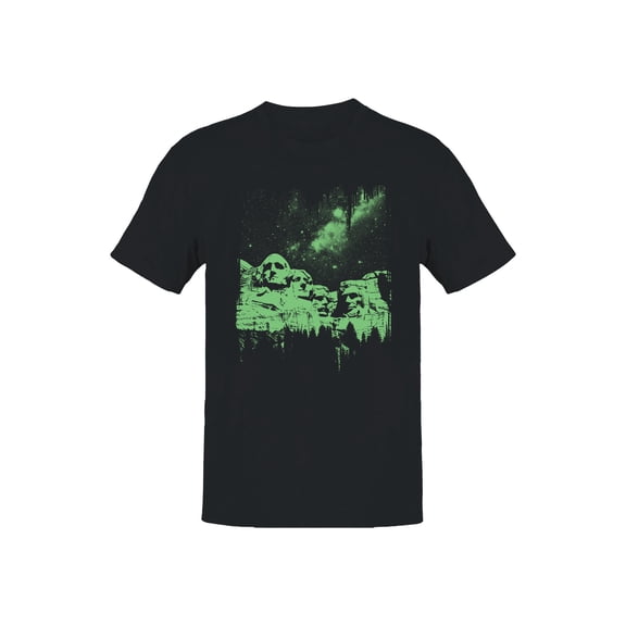 Cosmic Mount Rushmore Nightscape Men's T-shirt