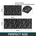 thumbnail image 7 of Black White Gothic Dreamcatcher Owl Skull Pattern Kitchen Rugs Sets Of 2,Anti Fatigue Kitchen Mat Rugs Non Slip Washable,Decorative Kitchen Floor Mats for Kitchen,Sink,Laundry,17"x30"+17"x47", 7 of 7