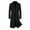 Black, variant on cocolona Mens Long Trench Coat Winter Lapel Long Sleeve Warm Overcoat Fashion Casual Slim Jacket Outwear