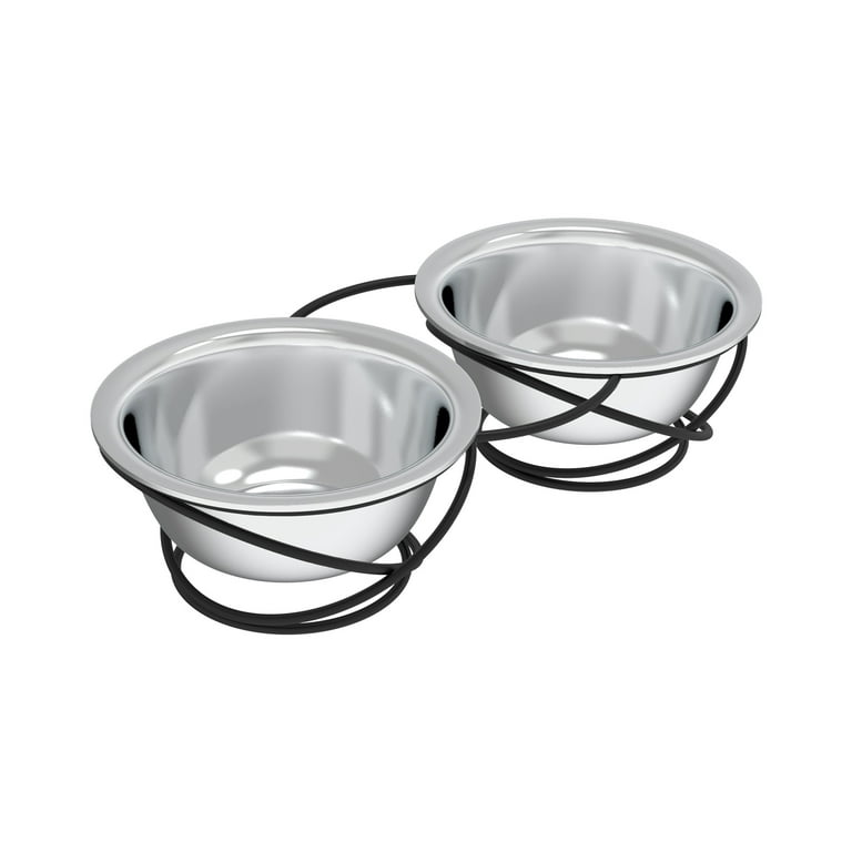 Industrial Pet Bowl Large Raised Dog Bowls Stand Stainless Steel Food Water  Bowl