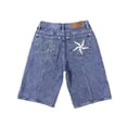thumbnail image 4 of Vaqueros con bordado de estrellas para hombre, pantalones cortos de moda retro lavados con costuras de hip-hop, Pantalón deportivo informal de calle alta, novedad de 2024, 4 of 5