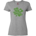 thumbnail image 3 of Inktastic Happy St. Patrick's Day Shamrock in Green Women's T-Shirt, 3 of 5