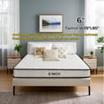 thumbnail image 3 of TwinXL Size 6-Inch Hybrid Mattress – Gel Memory Foam with Individually Pocketed Springs, Medium Firm Feel, Compressed in a Box. Delivers Cool Sleep, Pressure Relief & Motion Isolation, CertiPUR-US Ce, 3 of 14