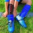 thumbnail image 2 of Espinillera de fútbol Vizari Malaga negro/roja para niños de 8 a 10 años, 2 of 4
