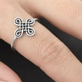 thumbnail image 4 of Classic Celtic Cross Knot Ring .925 Sterling Silver Band Jewelry Female Male Unisex Size 8, 4 of 4