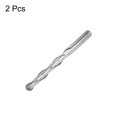 thumbnail image 3 of Uxcell 6mm Dia 42mm Cutting Length High Speed Steel 2 Flutes Ball Nose End Mill CNC Router Bit 2 Pack, 3 of 6