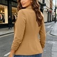thumbnail image 6 of ShomPort Women's Blazer Suit Open Front Cardigan Long Sleeve Jacket Casual Office Blazer, 6 of 7