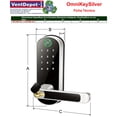 thumbnail image 3 of Chapa Electrónica OmniKeySilver 3 Pzas NFC Biométrico NIP App Móvil Pilas 4xAA No Incluidas USB Negro y Plateado., 3 of 4