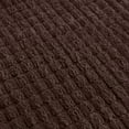 thumbnail image 2 of Somerset Home Woven Jacquard Fleece Chocolate Memory Foam Bath Mat, 24" x 59", Non-Slip Backing, 2 of 4