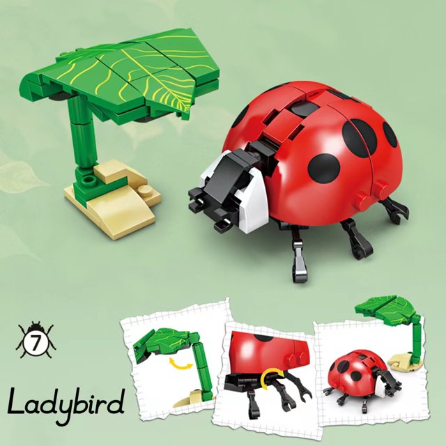 Realistic Insects Building Block Toys, Preschool Props And Teaching Aids, Puzzle Early Education Toys, Christmas Holiday Birthday Gifts, Carnival Prizes, Perfect Assembly Building Toys For Kids Age 6