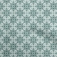thumbnail image 1 of oneOone Viscose Chiffon Teal Green Fabric Asian Block Floral Quilting Supplies Print Sewing Fabric By The Yard 42 Inch Wide, 1 of 4