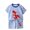 Blue, variant on TAIAOJING Boys Summer Outfits Sets 2PCS Sets Short Sleeve T-Shirt And Shorts Casual Playwear For Toddlers Ages 0-6 Years Comfortable Breathable Daily Wear For School Outdoor Activities Stylish 5-6Y
