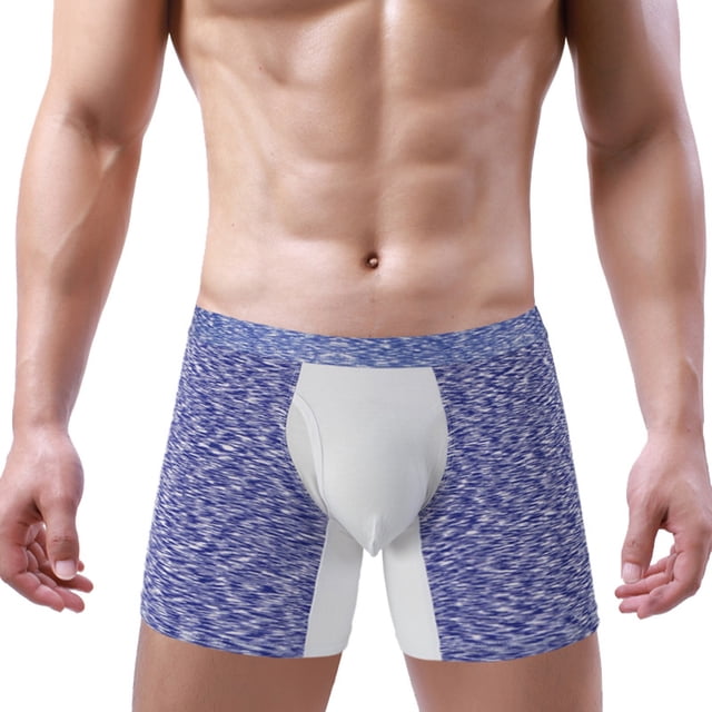 PEASKJP Mens Supportive Underpants Comfortable Ultra Soft and Breathable Modal Trunks,Purple XL