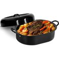 thumbnail image 2 of Granitestone Diamond 16” Nonstick Roaster Pan with Dome Lid Aluminum Bakeware Oven Safe Dishwasher Safe, 2 of 9