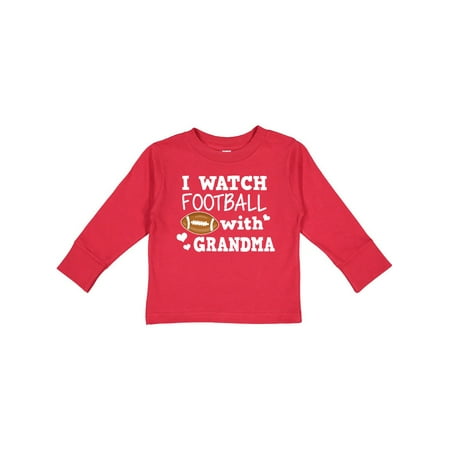 

Inktastic I Watch Football with My Grandma Gift Toddler Boy Girl Long Sleeve T-Shirt