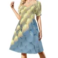 thumbnail image 2 of Vestido de manga corta con diseño de pelotas de golf, vestido de fiesta, vestido vintage, estilo coreano., 2 of 7