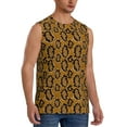 thumbnail image 2 of Balery Snake Skin Men's Sleeveless Muscle Shirts Workout Tank Top, Moisture Wicking, Odor Protection-3X-Large, 2 of 8