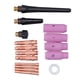 thumbnail image 5 of Accesorios para soplete de soldadura, boquilla de cerámica, tapa de presión, pinzas para electrodo corporal, cubierta frontal de PTFE, Kit de pistola de soldar, 16 Uds., 5 of 8