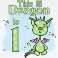 thumbnail image 2 of CafePress - Lil Dragon First Birthday Infant Bodysuit - Baby Light Bodysuit, Size Newborn - 24 Months, 2 of 4