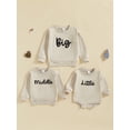 thumbnail image 3 of Michellecmm  Girls Boys Sweatshirts Letter Embroidered Crew Neck Pullover, 3 of 9