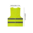 thumbnail image 2 of safety vests safety vest yellow high-visibility - adults, 2 of 5