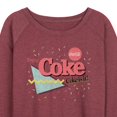 thumbnail image 3 of Coca-Cola - 90's Retro Style - Coke Is It - Women's Lightweight French Terry Long Sleeve Shirt, 3 of 5