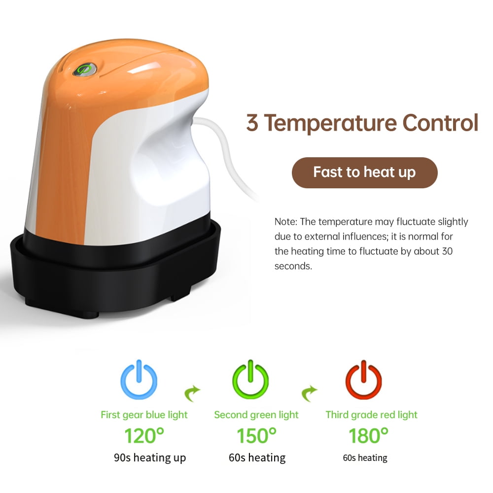 Professional heat press Heat Mini Heat Press Machine T-Shirt Printing Steam Heating Transfer Press 6x9cm Handheld Iron Machines Support Dry Wet Ironing for Clothes Bags Hats Pads Blanket Phone Case