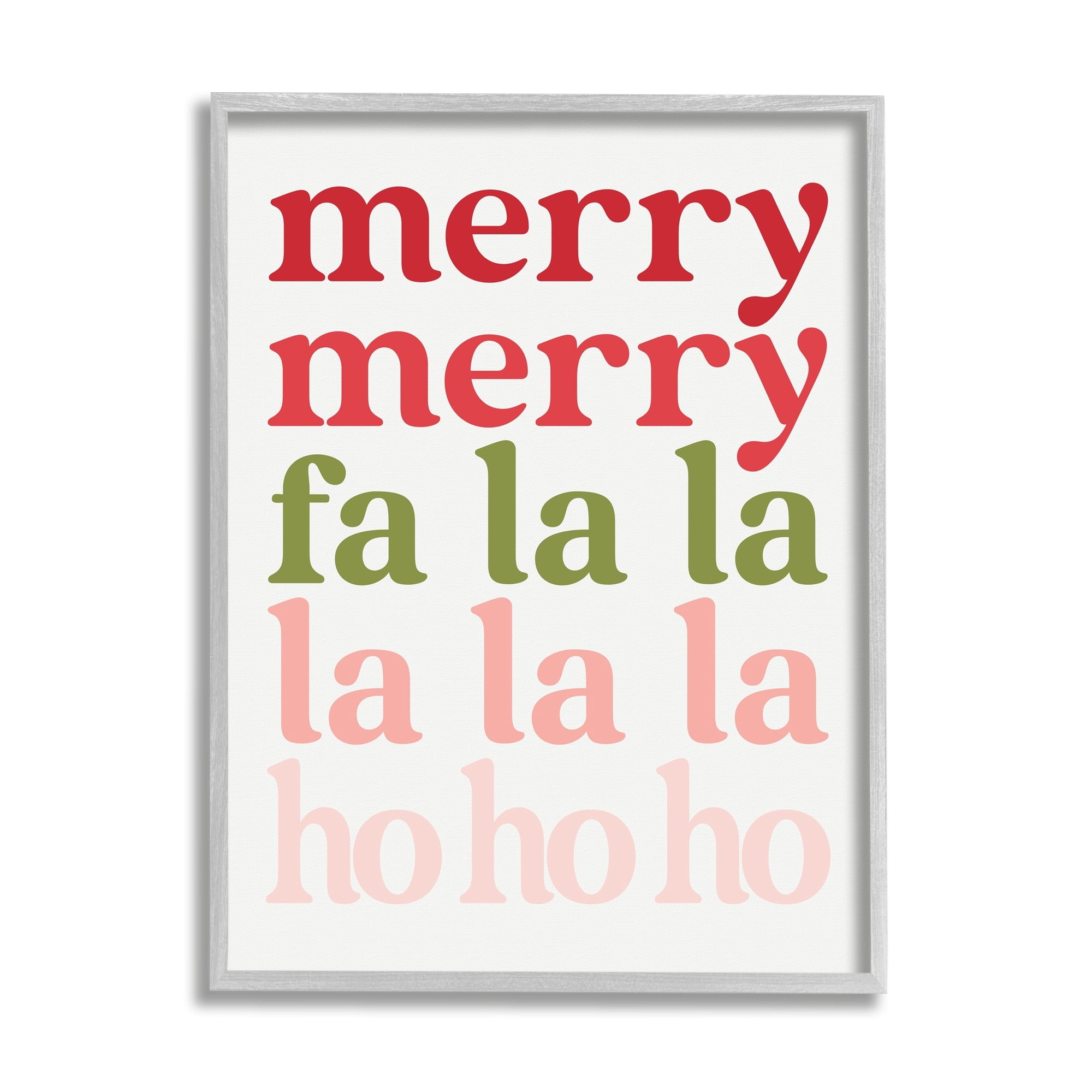 Festive Holiday Words Typography Minimal Design Inspirational Graphic Art Framed Art Print Wall Art