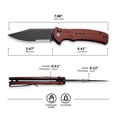 thumbnail image 3 of CIVIVI Cogent Flipper Button Lock Knife Burgundy G10 Handle 3.47" 14C28N Blade C20038E-2, 3 of 7