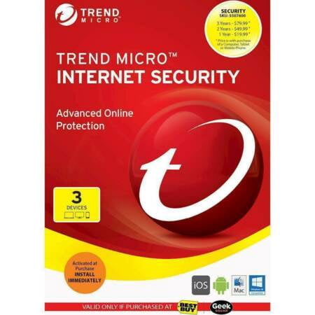 Trend Micro Internet Security For 3 Devices