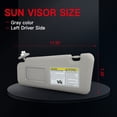 thumbnail image 5 of CCIYU Gray Windshield Sun Visor Mirror Left Driver Side Replacement fit for Toyota Highlander 2008-2013 Automobile Sun Visor Assembly, 5 of 7