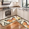 thumbnail image 3 of Kitchen Rugs Sets Of 2,Beige Butterfly Moth Pattern Anti Fatigue Kitchen Mat Rugs Non Slip Washable,Decorative Kitchen Floor Mats for Kitchen,Sink,Laundry,17"x47"+17"x47", 3 of 5
