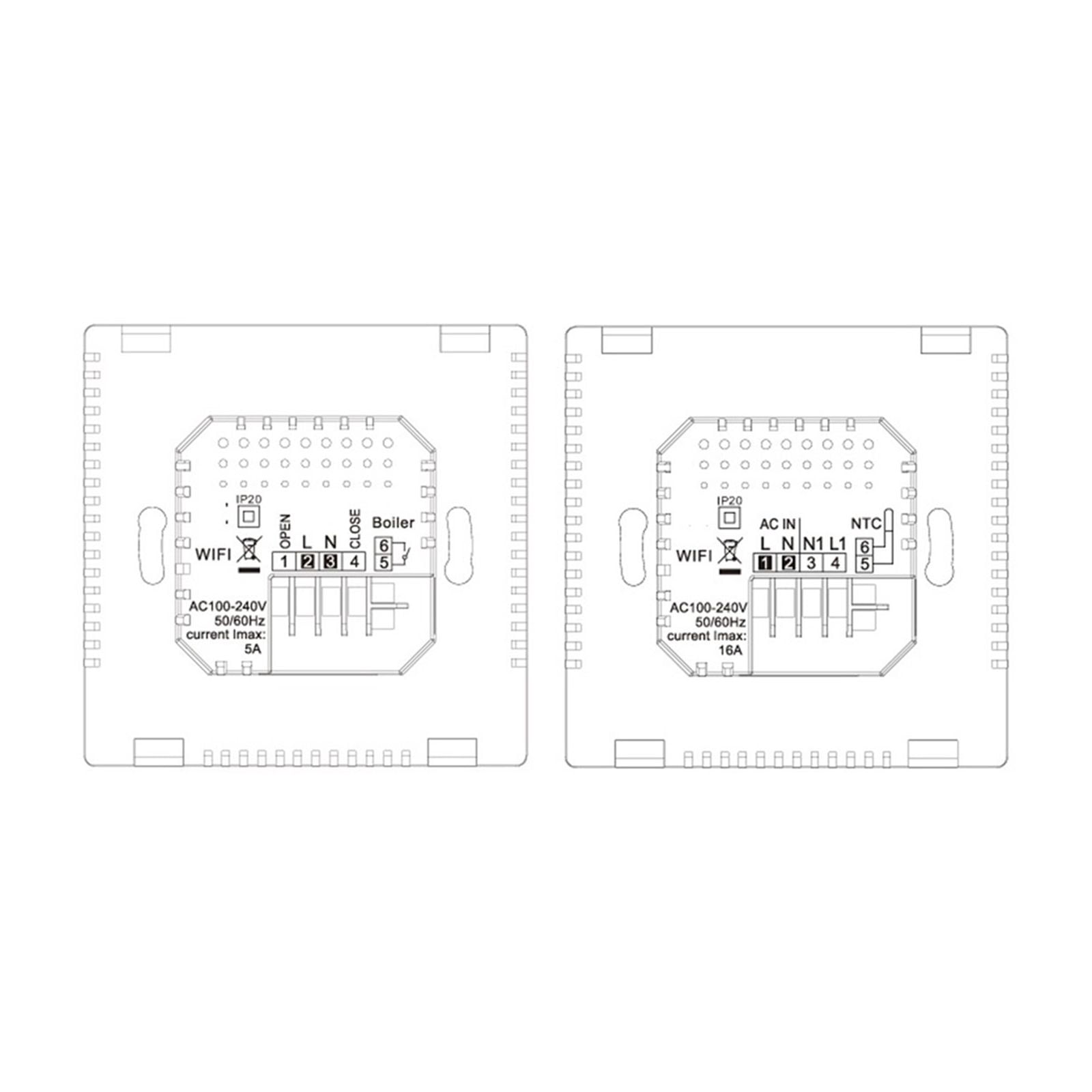 Smart Thermostat Temperature Controller For Gas Boiler Electric Underfloor Heating Humidity Display ,Easy Installation