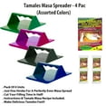 thumbnail image 5 of Mex-Sales Inc - Tamales Masa Home Mexican Food Spreader Extendedor Safe Tool - Assorted 4-Pack, 5 of 5